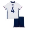 Conjunto (Camiseta+Pantalón Corto) Inglaterra Rice 4 Primera Equipación Euro 2024 - Niño